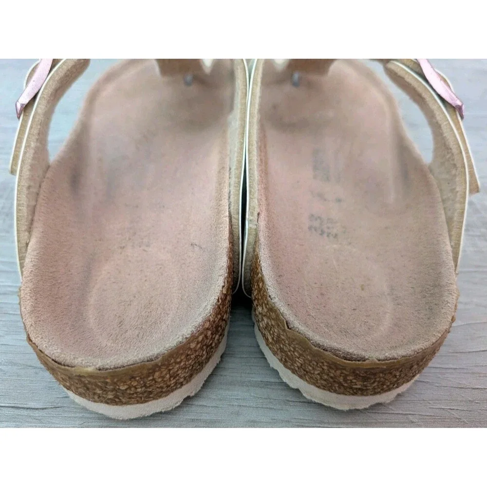 Birkenstock Girls Gizeh Kids Sz 2 Pink Little Kid Sandals Shoes Size 33 Floral